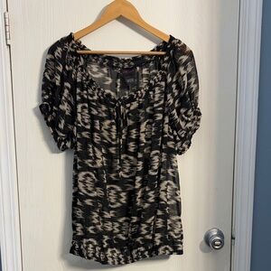 Torrid Monochrome Patterned Blouse